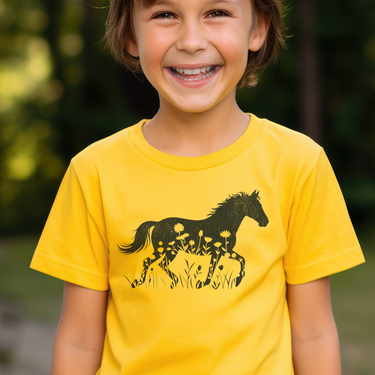 Flower Horse Child T Shirt - Daisy